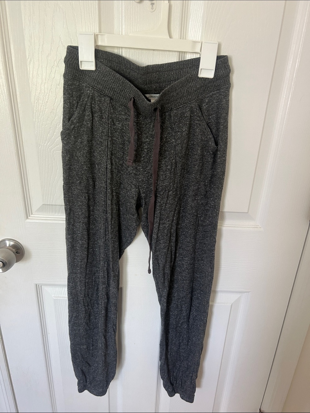 Aeropostale Charcoal Gray Jogger Sweatpants